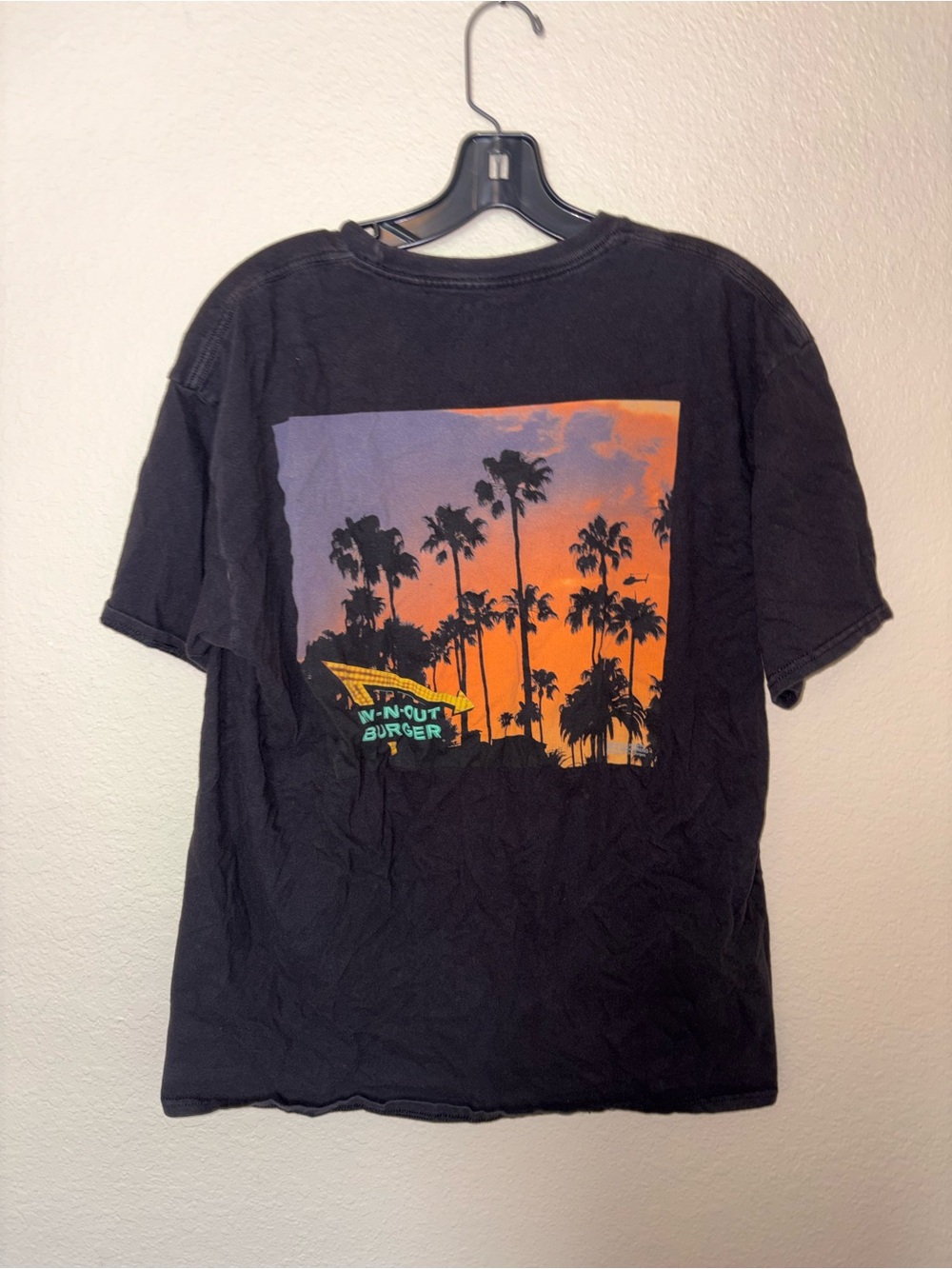 In N Out Graphic Sunset Palm Short Sleeve Tee